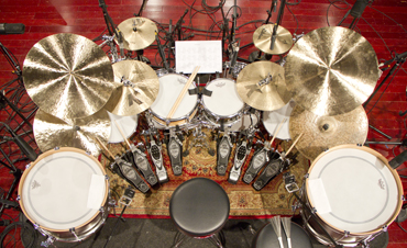 Chris Cameron's 2016 Multi-dexterous drum kit setup, as used during his Master of Arts (Music Performance) studies.